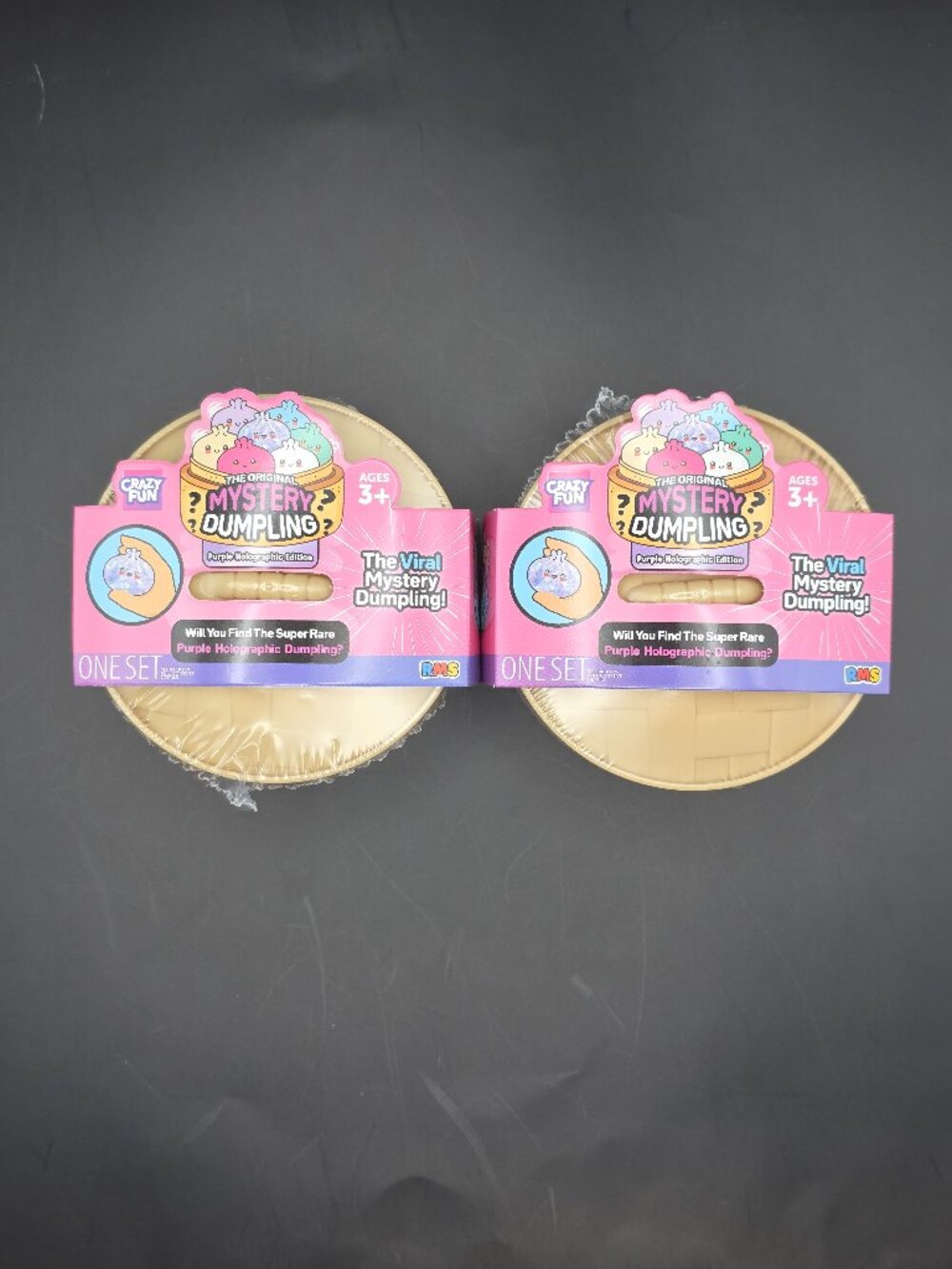 (2 pack) Purple Holographic Mystery Squishy S23 - The Viral Mystery Dumpling!